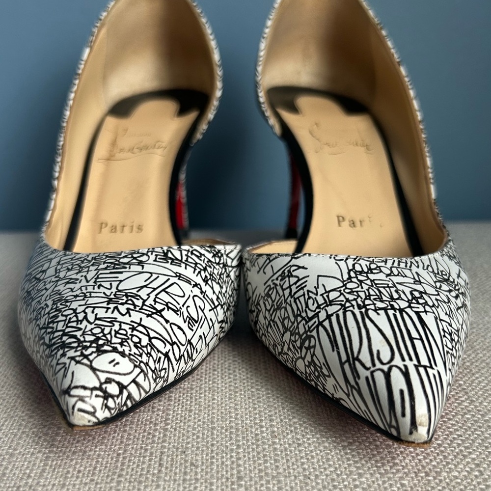 Christian Louboutin Graffiti Iriza 70 D'Orsay Pumps - Picture 9 of 12